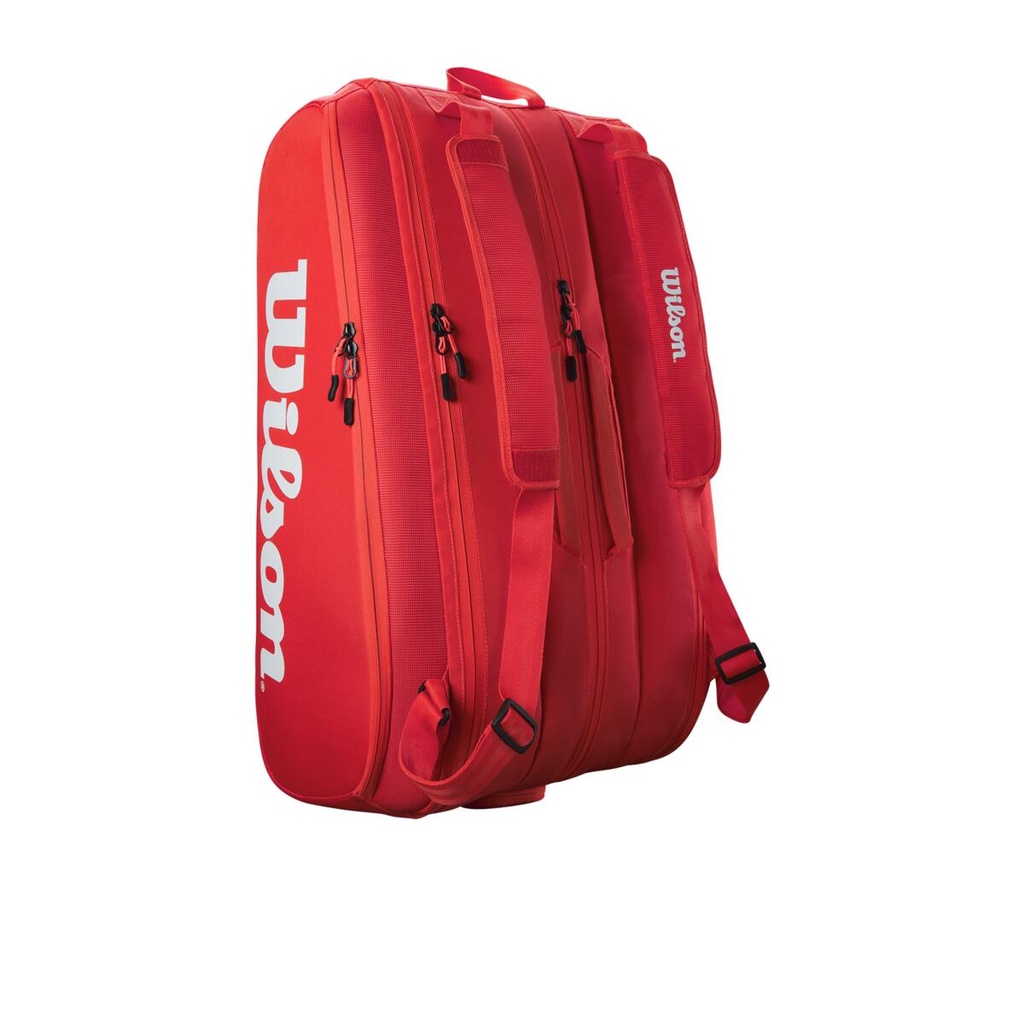 Bolso de Tenis Wilson Super Tour 9 Pk Rojo