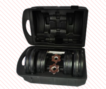 Set de Mancuerna Multiagarre K6 Goma 10 kg