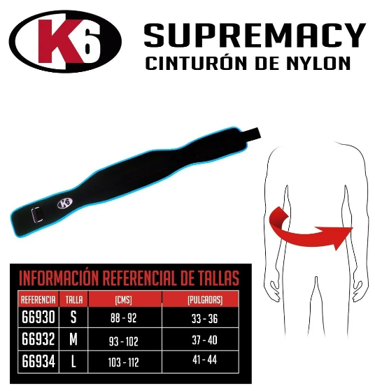 Cinturón para Levantar Pesas K6 Supremacy Rosado