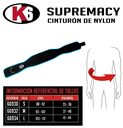 Cinturón para Levantar Pesas K6 Supremacy Rosado
