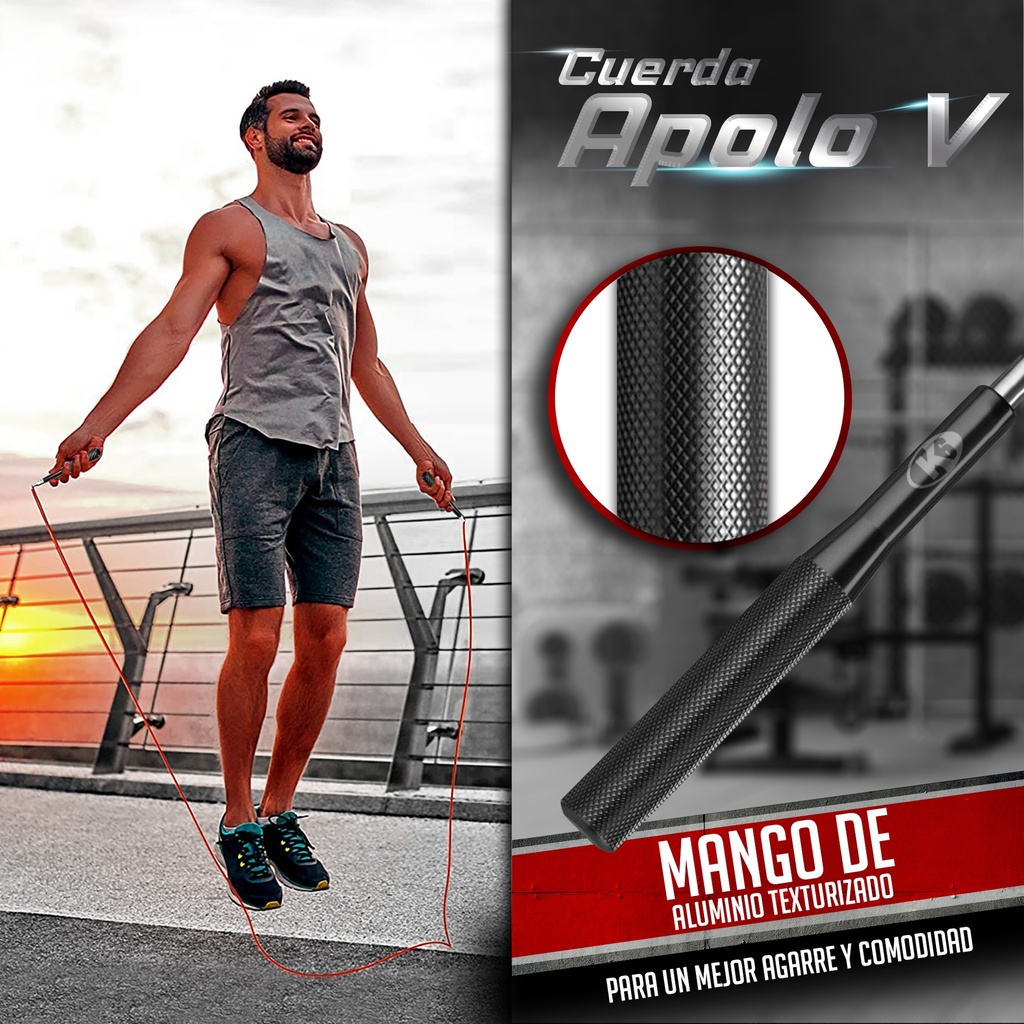 Cuerda Para Saltar K6 Apolo V Ajustable