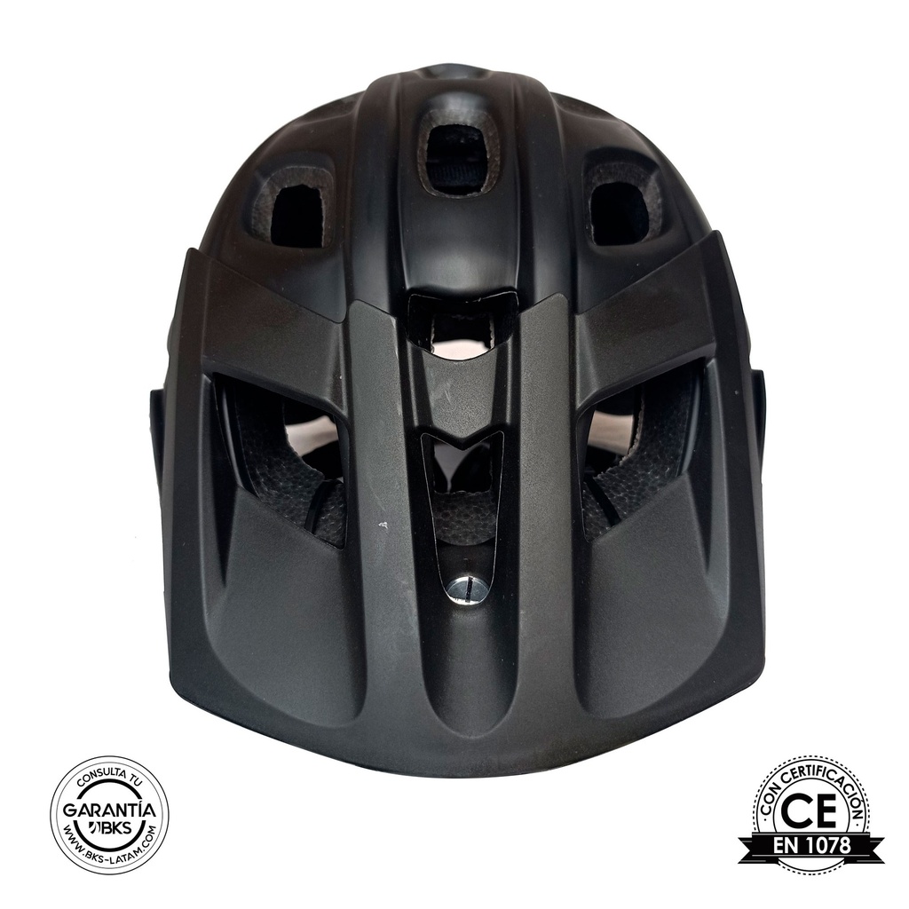 Casco de Bicicleta para Adultos BKS MTB H360 (Negro-Rojo)