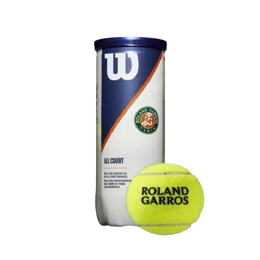 Combo Pelotas de Tenis Wilson Roland Garros 3P X 24T