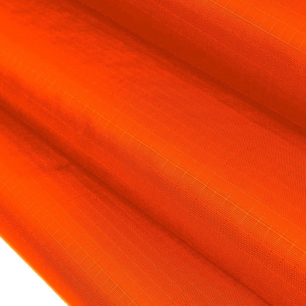 Tela Ripstop Naranja Poliester Lamindo 410D - 345g/m Rollo 50mt