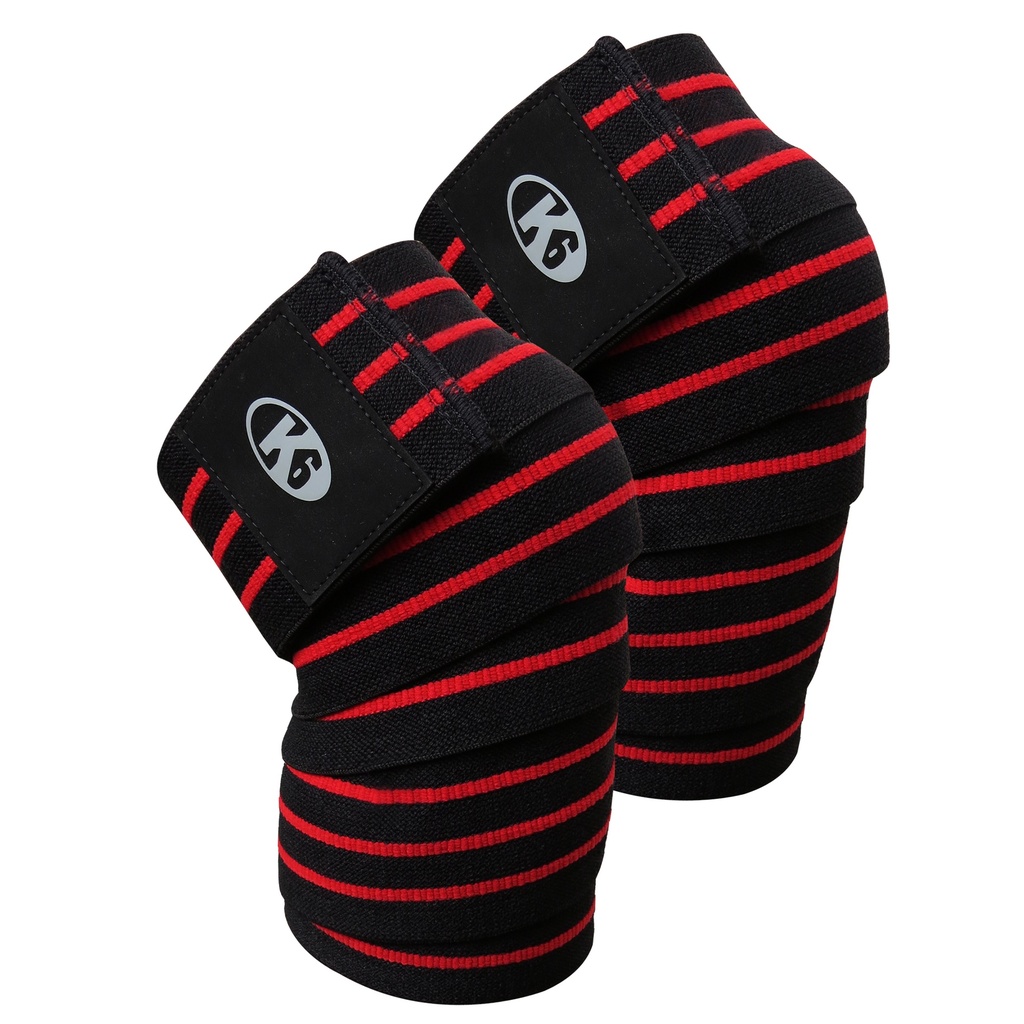 Protectores de rodilla deportivos K6 para levantamiento de pesas