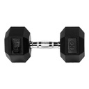 Mancuerna pesa gym hexagonal encauchetada K6 35 lb 
