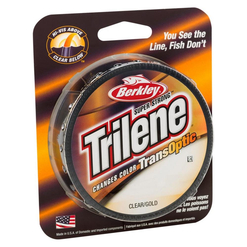 Berkley Nylon Trilene Transoptic 17Lb 220Yd Clear/Gold