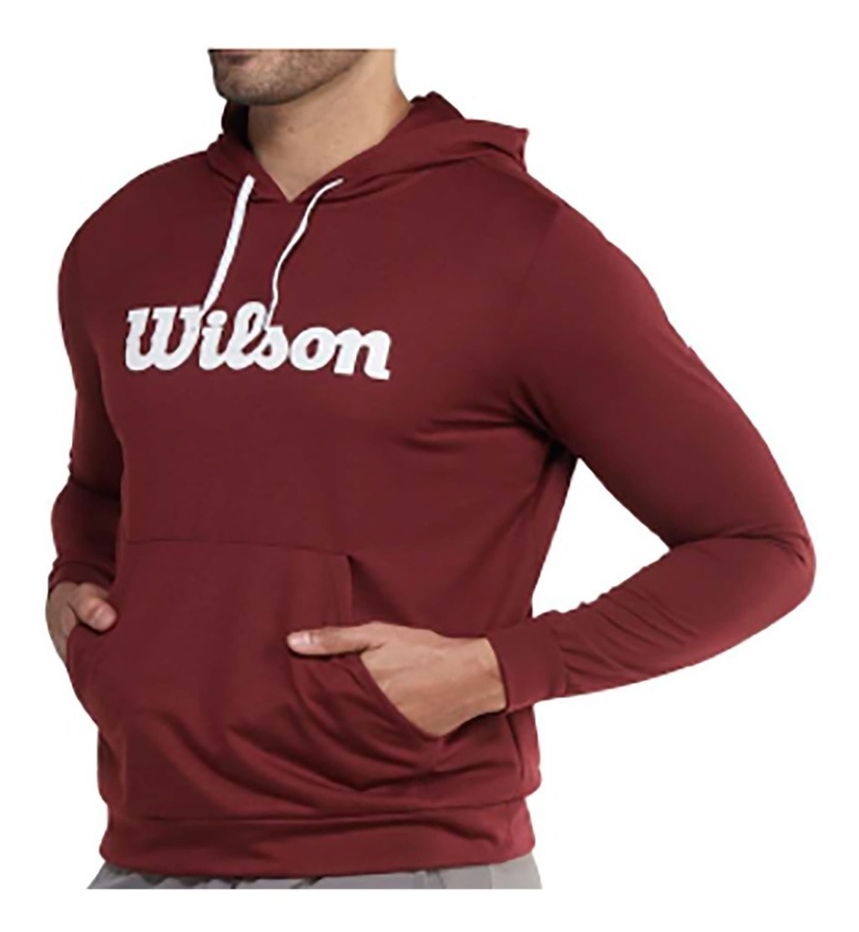 Buzo Con Capota Wilson French Terry  05757 Vino