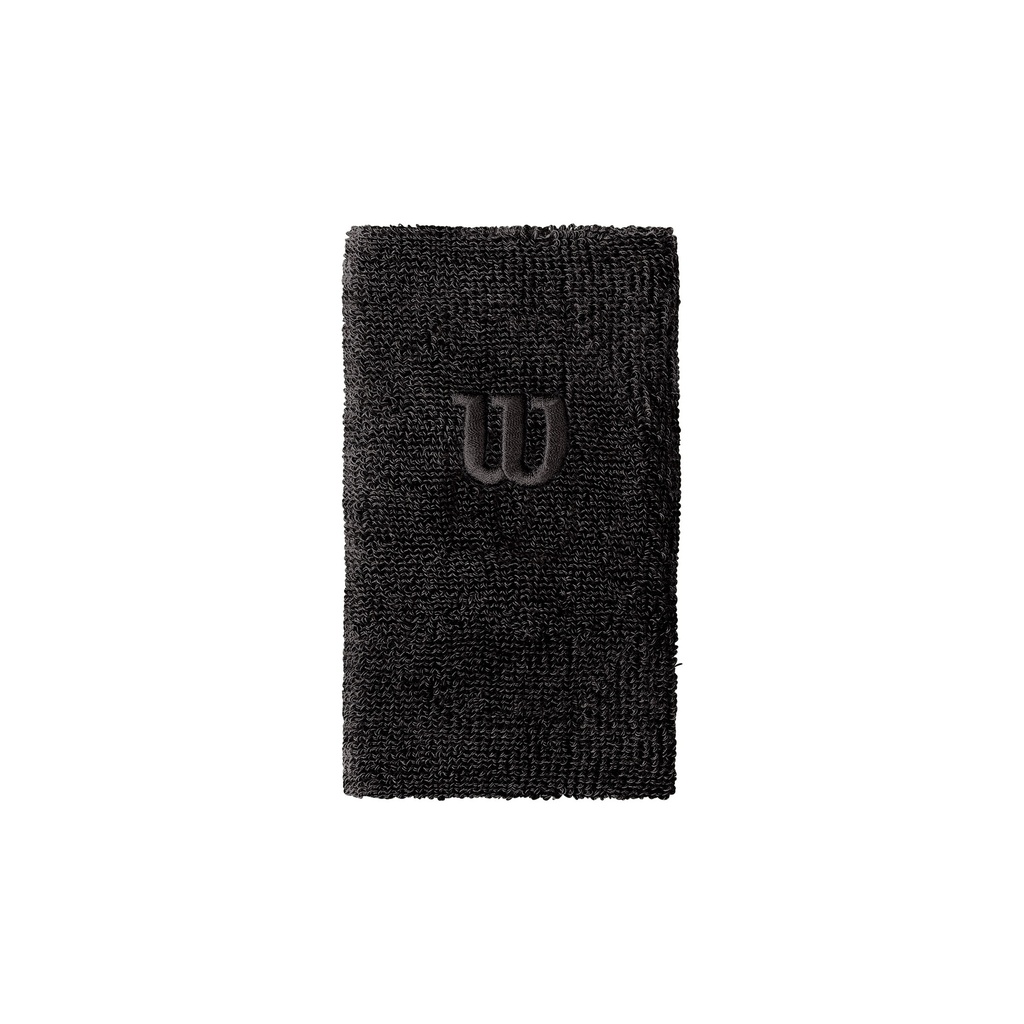 Muñequeras Extra Ancha Wilson Negro (1 par)