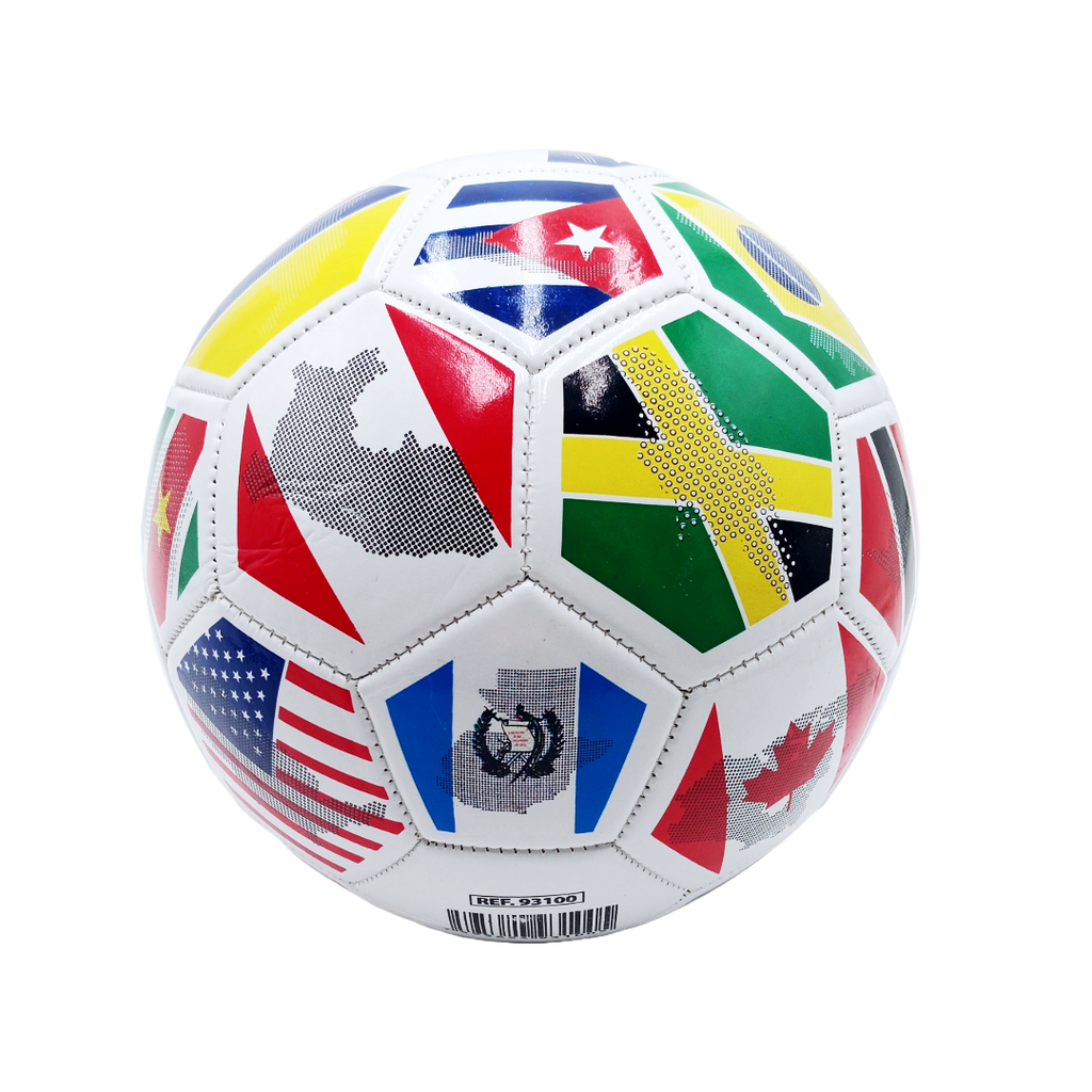 [93100] Balón de Fútbol Promocional Banderas America 2024 No.5 (BLANCO)