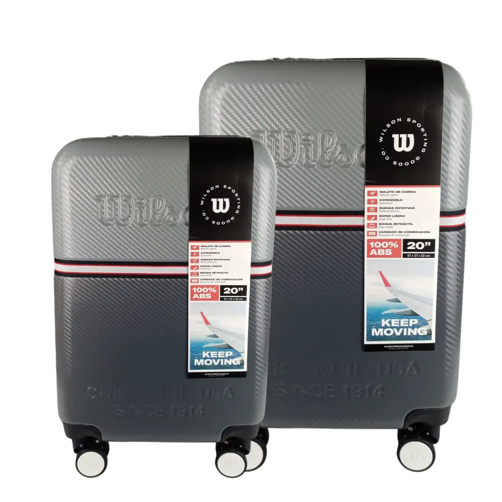 Set de 2 Maletas de Viaje Wilson Aleppo Gris 20" y 24"