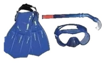 Set de Playa Morral Careta Chapaleta y Snorkel Arena