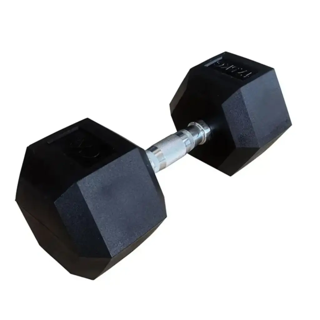 Mancuerna pesa K6 hexagonal encauchetada 17.5 kg