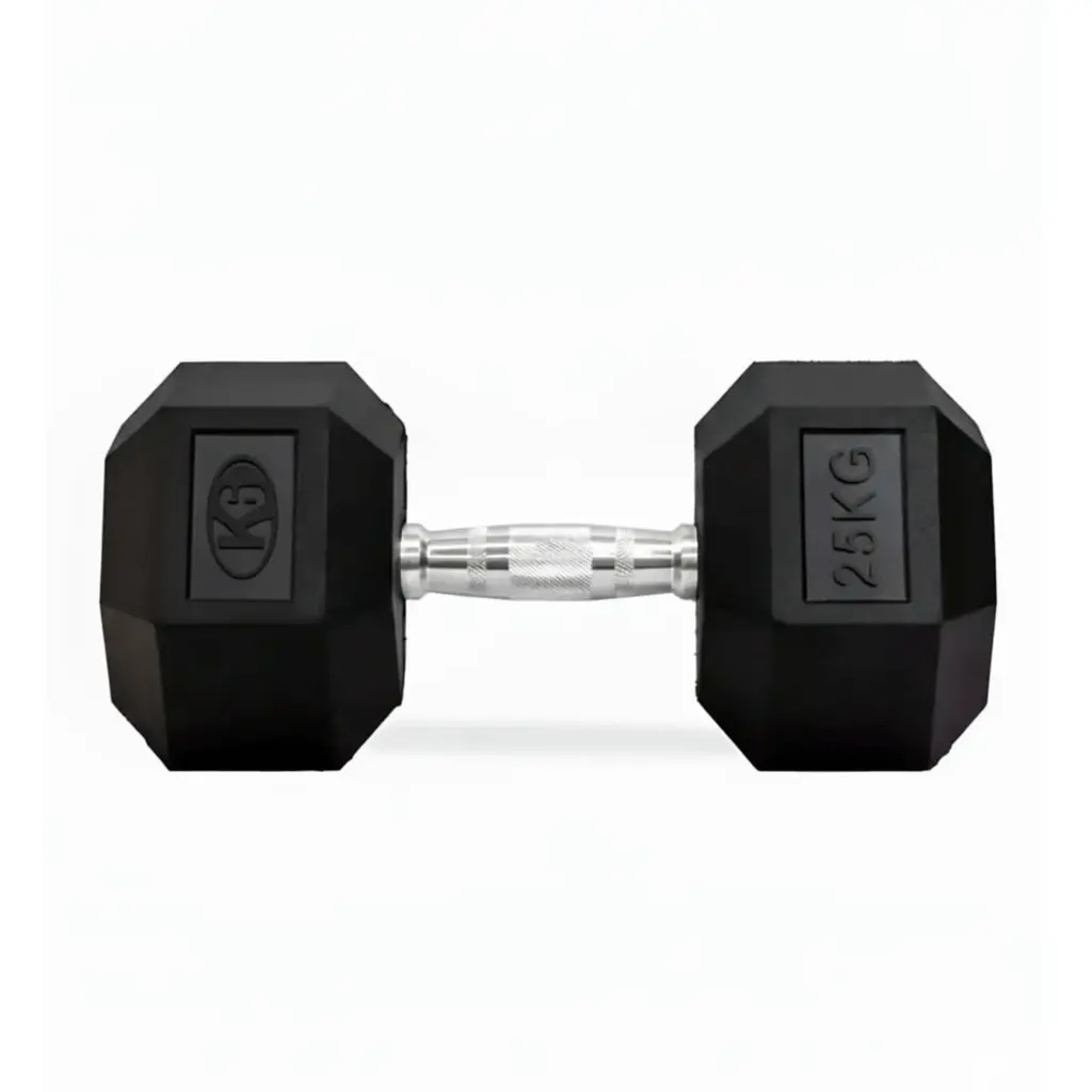 [66852] Mancuerna pesa K6 hexagonal encauchetada 25 kg