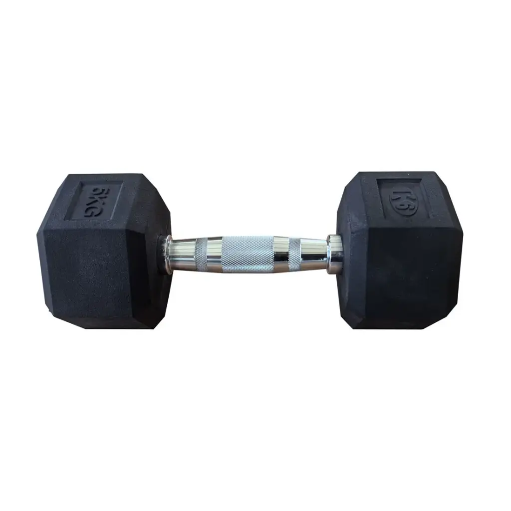 Mancuerna pesa K6 hexagonal encauchetada 5 kg