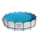 Piscina Redonda Armable Bestway Steel Pro MAX 4.57m x 1.22m con Bomba de filtración