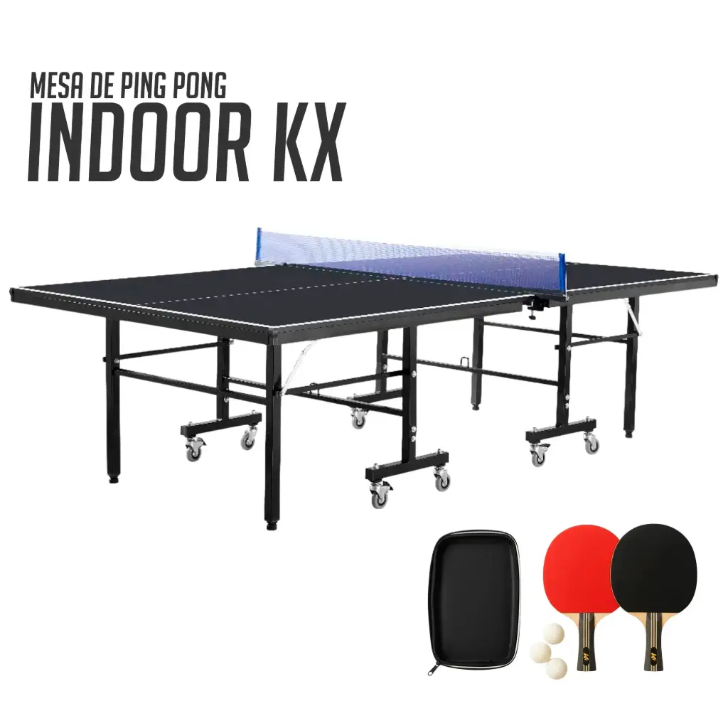 Mesa de Ping Pong Indoor KX 18mm con Accesorios
