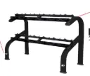 Soporte para Mancuernas Hexagonales de 2 Niveles K6 (Kit)