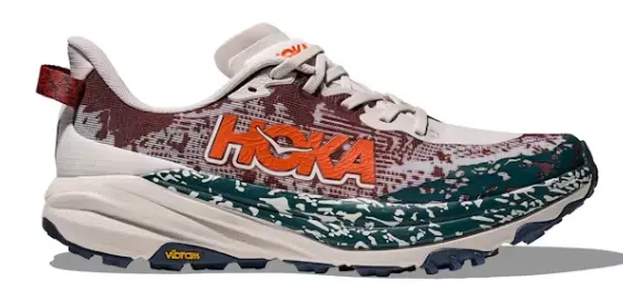 [1147791-PTYB-10.5] Tenis Running Unisex Hoka M SpeedGoat 6 (GRIS/ROJO, 10.5)