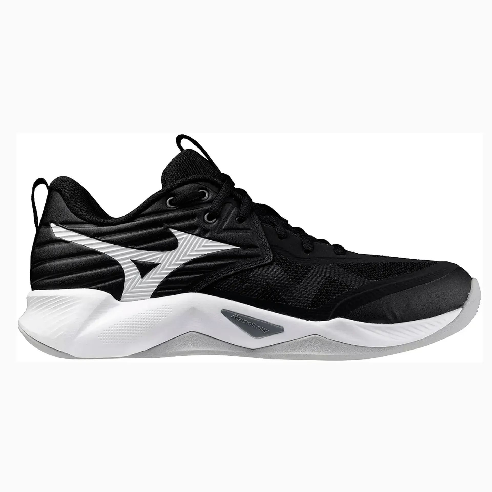 [V1GC254054-6.5] Tenis De Voleibol Para Mujer Wave Momentum Pro Mizuno (6.5, NEGRO/BLANCO)