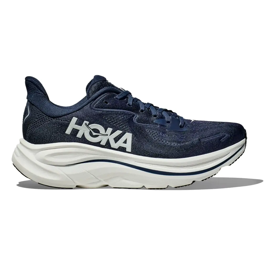 [1162030-NWT-10.5] Zapato Unisex Running Hoka M Clifton 10 (AZUL MARINO Y BLANCO, 10.5)