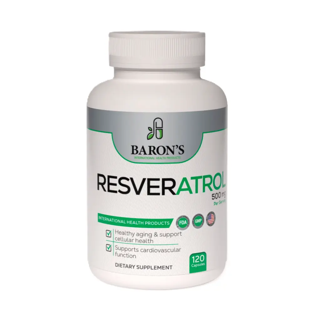 Resveratrol Baron's 500mg 120 Cápsulas 