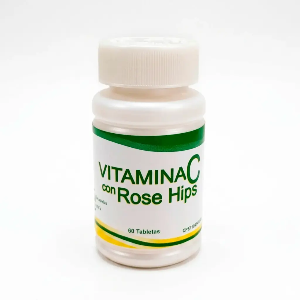 Vitamina C + Rose Hips Laboratorios Baron's 500mg 60 Tabletas