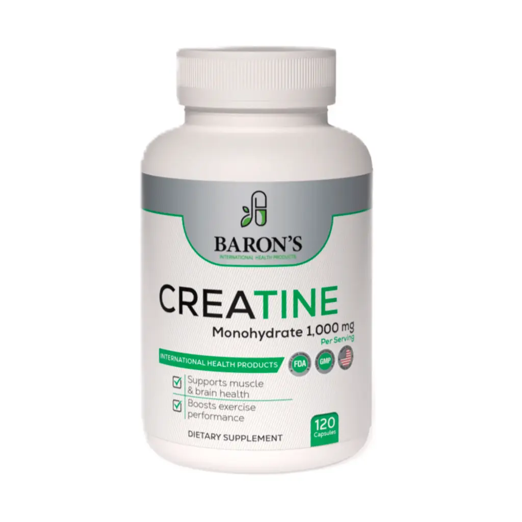 Creatina Monohidratada Baron's 100mg 120 Cápsulas 