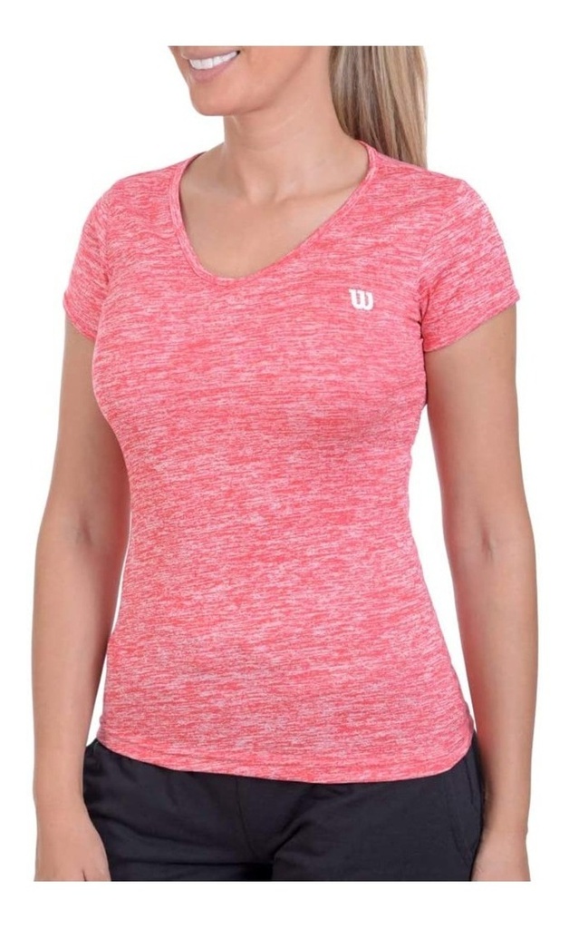 Camiseta Wilson Jaspeada Rosa 71566 Dama